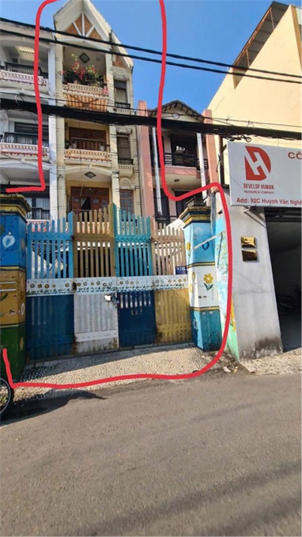 CHO THUÊ NHÀ 1 TRỆT 3 LẦU, DT ĐẤT 84M2, 4PN MT- 92B, ĐƯỜNG HUỲNH VĂN NGHỆ, P.15 - Ảnh chính